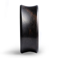 Black Ebony Teardrop Wood Ear Plug / Gauge