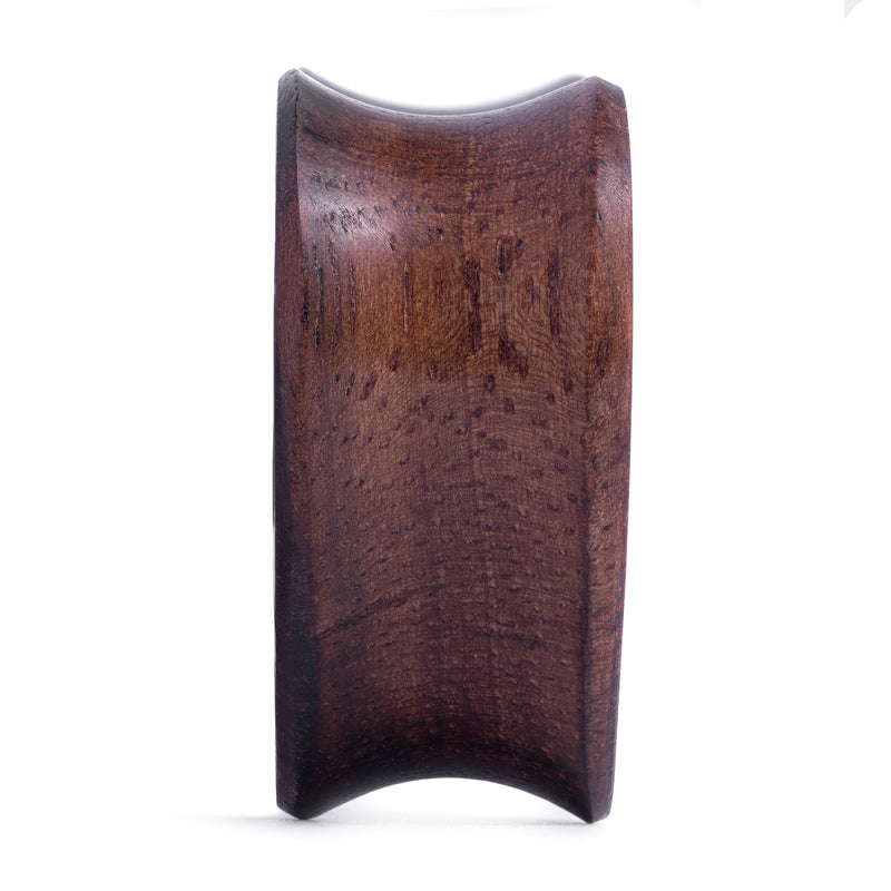Herzförmiger Ohr Plug / Gauge aus Ebenholz