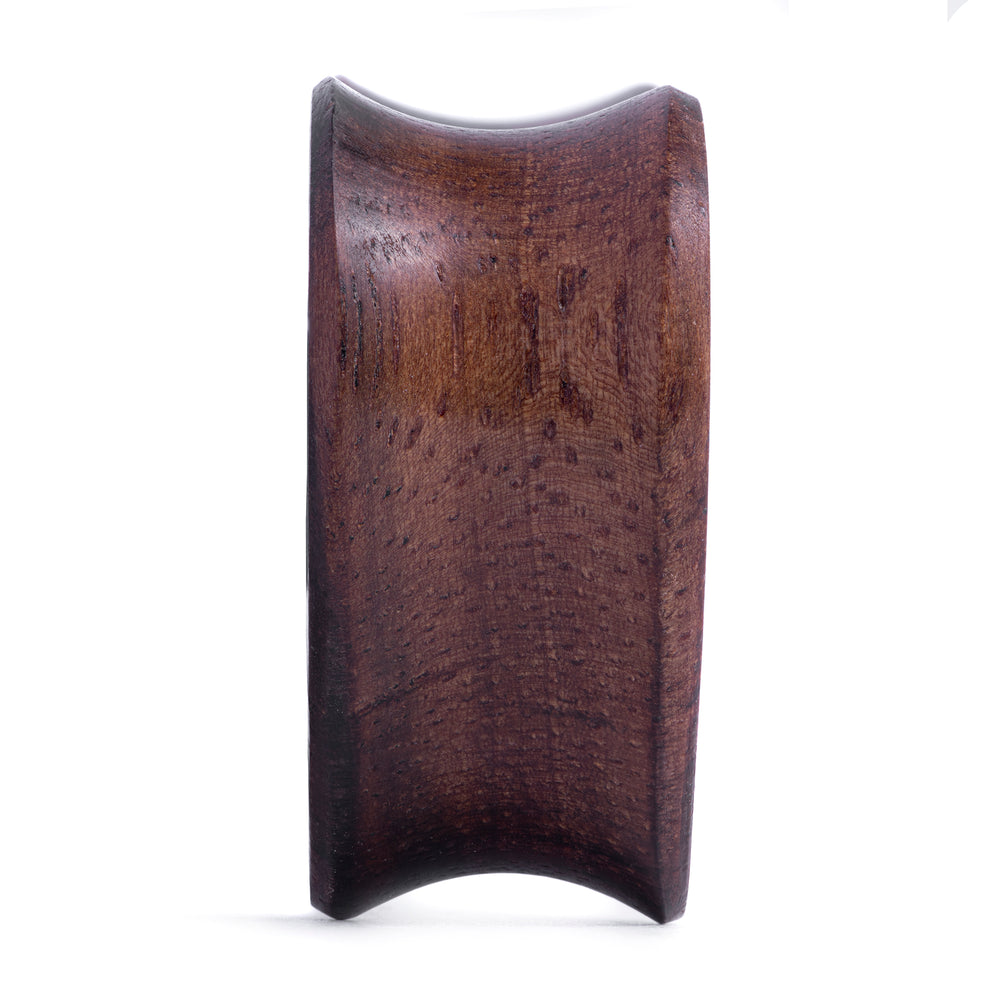 Ebony Wood Heart Shaped Wood Ear Plug / Gauge - Double Flare Wooden Ear Plugs / Gauges in 8mm (0g), 20mm (13/16th), 30mm (1.18")