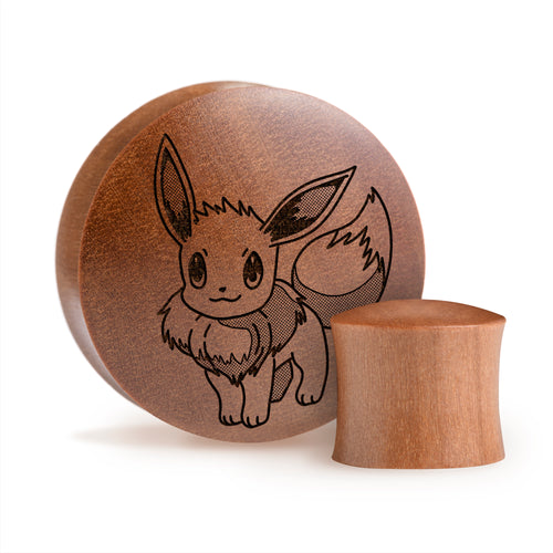 Eevee Plug / Gauge - Saba Wood | Convex Double Flare
