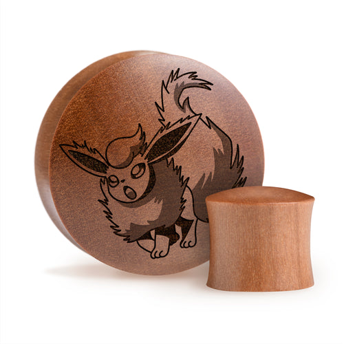 Flareon Plug / Gauge - Saba Wood | Convex Double Flare
