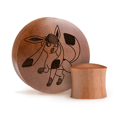 Glaceon Plug / Gauge - Saba Wood | Convex Double Flare