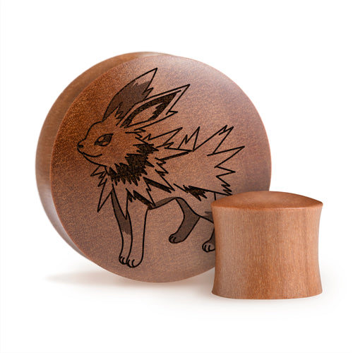 Jolteon Plug / Gauge - Saba Wood | Convex Double Flare