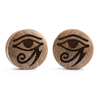 Linework Mandala Ornamental Tattoo Plug / Gauge - Saba Wood | Convex Double Flare