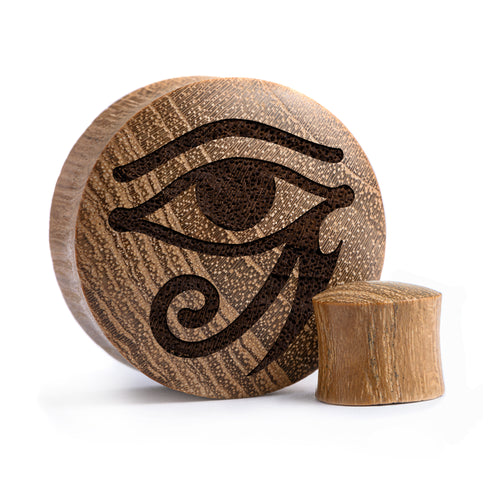 Egyptian Plug / Gauge - Teak Wood | Convex Double Flare