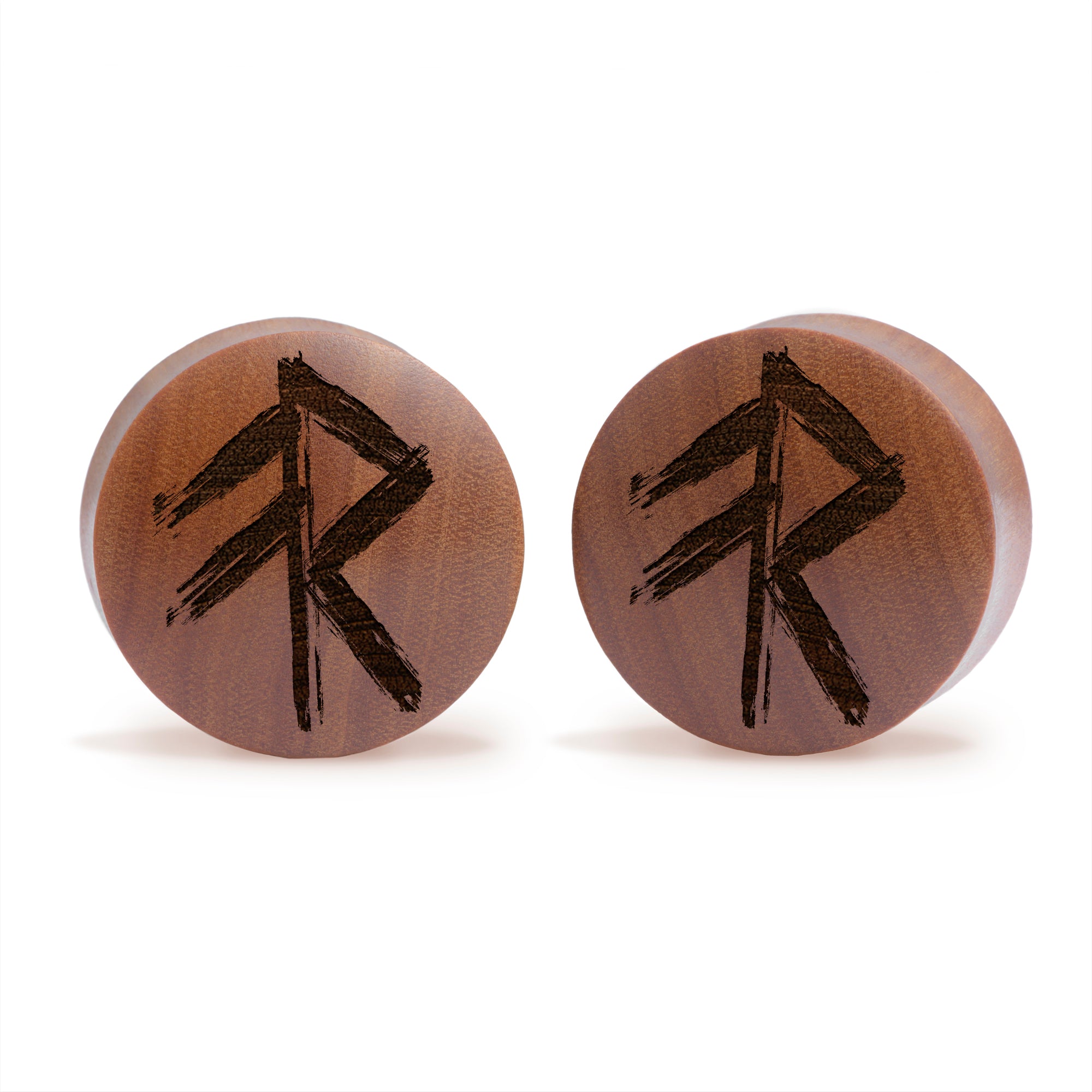 Remy Rune Plug Energy Rune Viking Plug / Gauge - Saba Wood | Konvexe Doppelaufgeweite ...