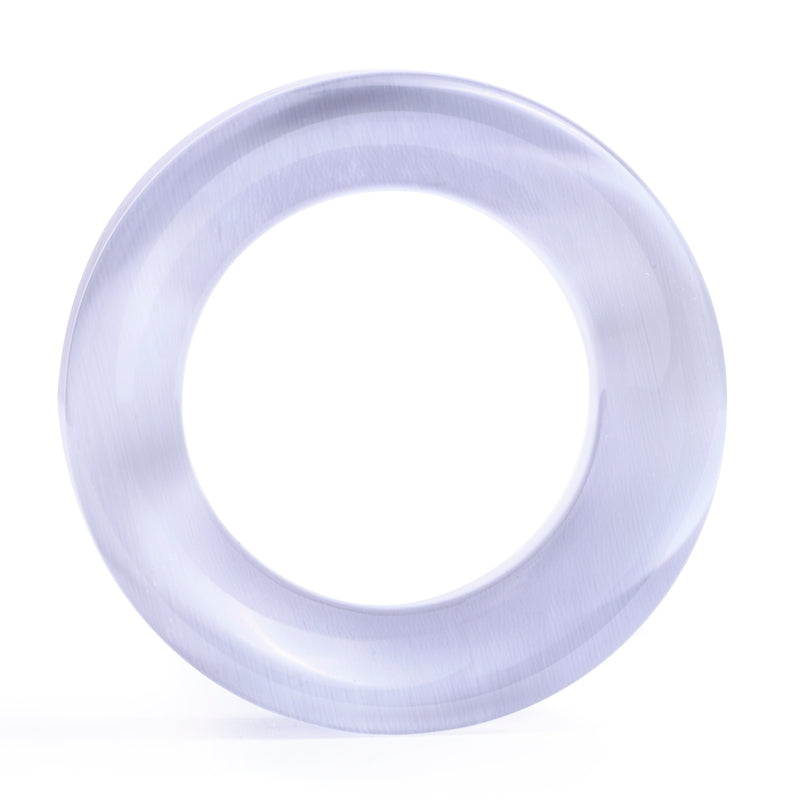 Grey Cats Eye Glass Ear Tunnel