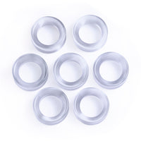 Grey Cats Eye Glass Ear Tunnel
