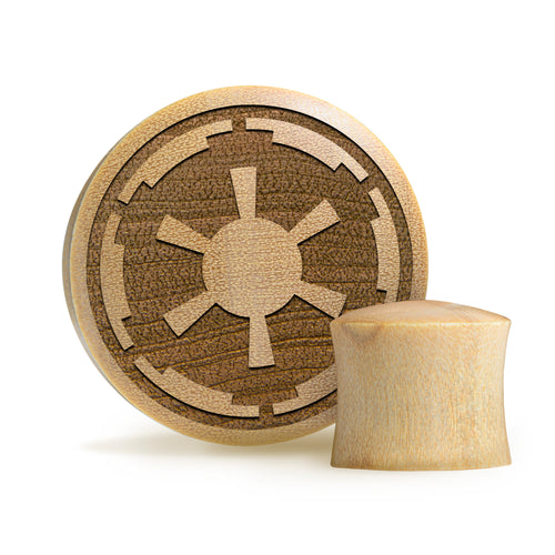 Galactic Empire Plug - Crocodile Wood | Convex Double Flare