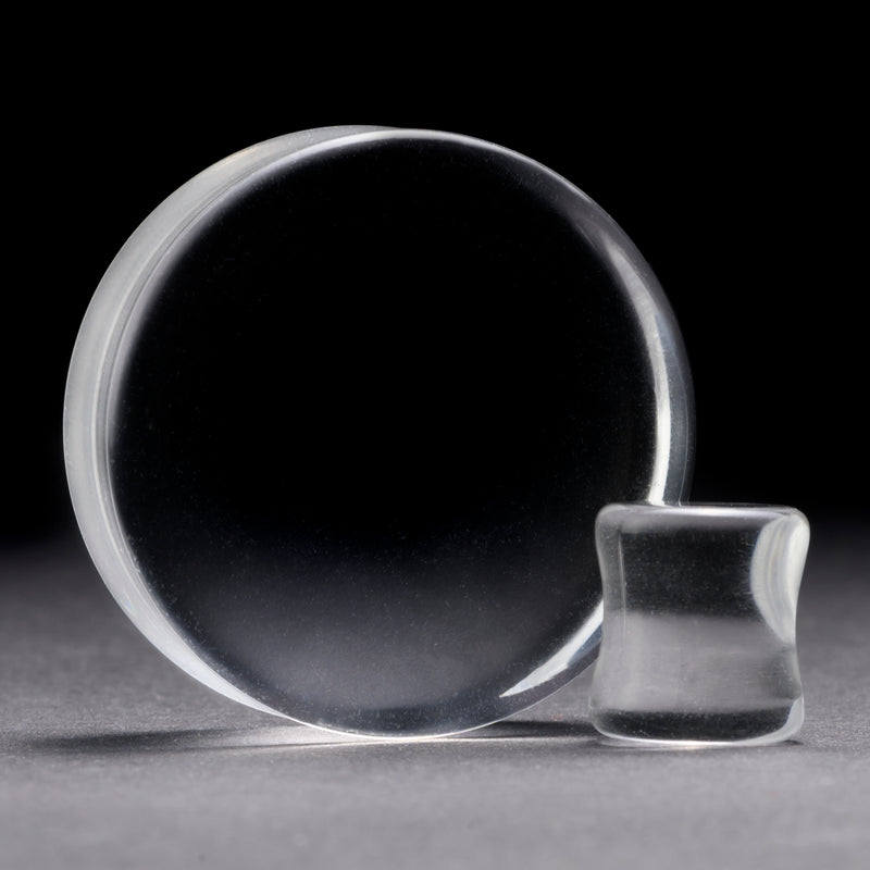 Plug en verre transparent / jauge