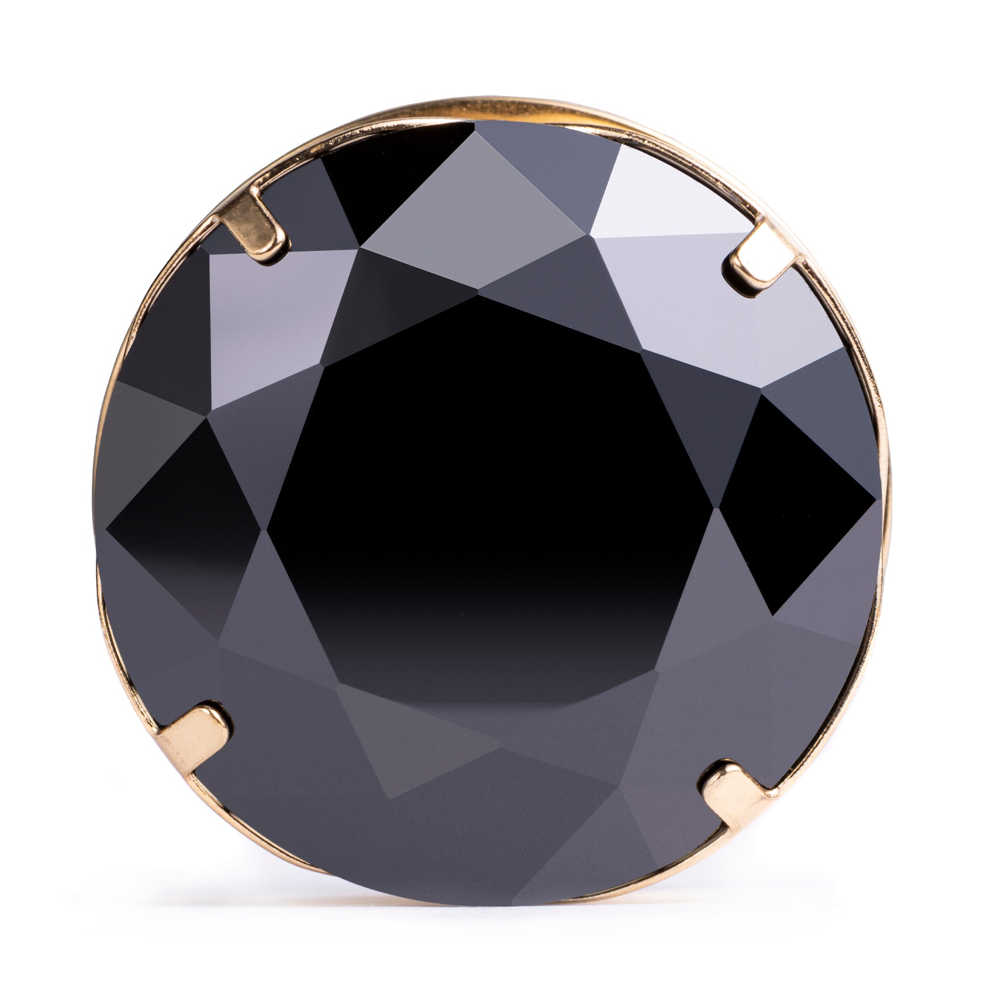 Diamond Plug. View Gold Black Diamond Steel Ear Stretching Plug / Gauge – Custom Plugs