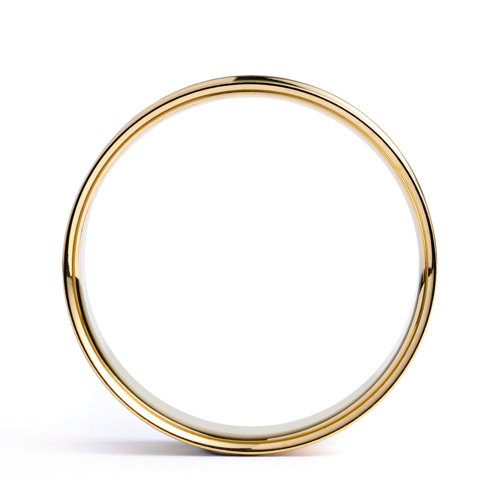 Gold Double Flare Stainless Steel Tunnel - Metal Ear Plugs in 3mm (0.12") - 50mm (1 3/16") Gauge Sizes
