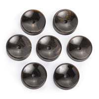 Tunnel / Plug / Gauge concave en obsidienne dorée