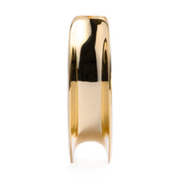 Gold en forme de V Plug d’oreille en acier chirurgical / calibre