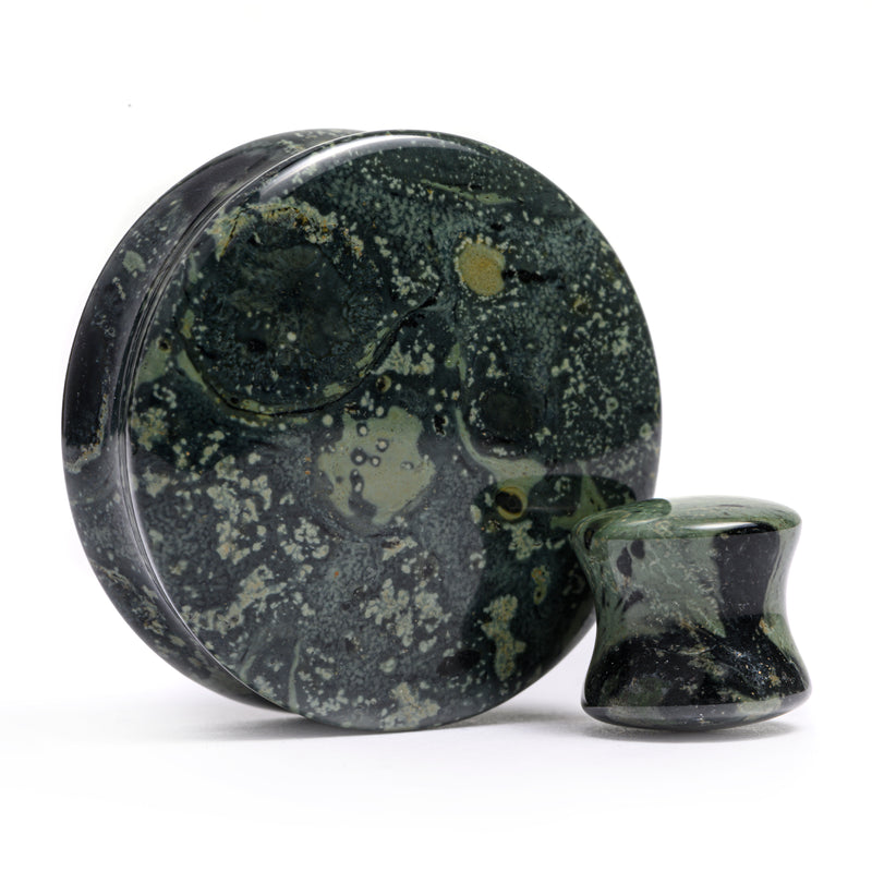 Green Eye Jasper Pierre Plug / calibre