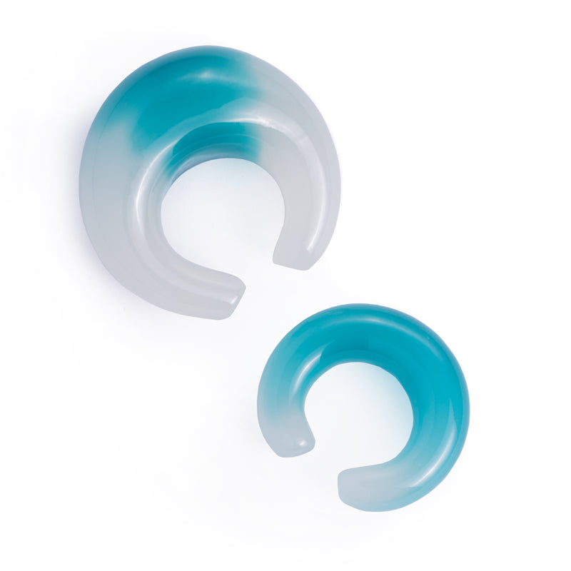 Plug / Gauge pince en verre vert