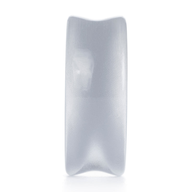 Plug / Gauge en verre œil-de-chat gris