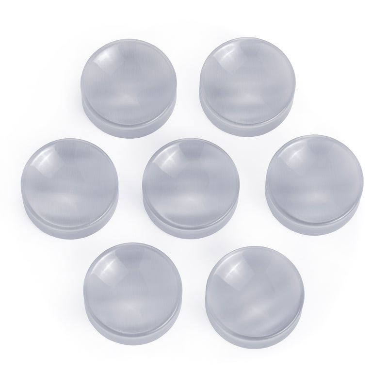 Plug / Gauge en verre œil-de-chat gris