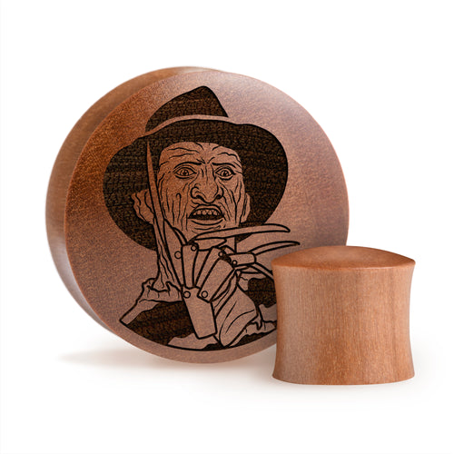 Freddy Krueger Plug / Gauge - Saba Wood | Convex Double Flare