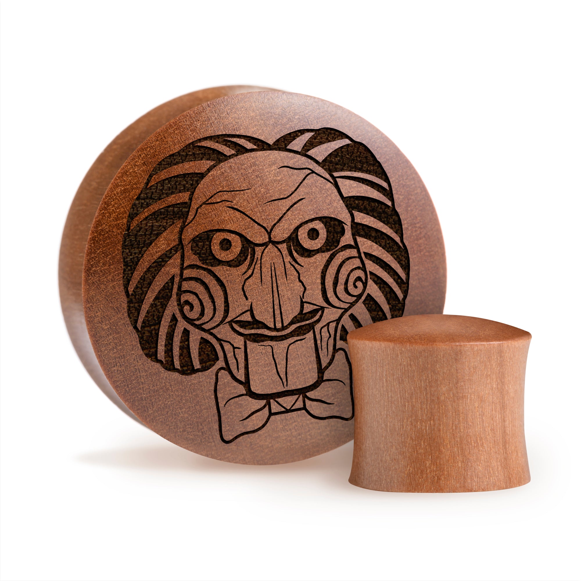 Jigsaw Plug / Gauge - Saba Wood | Convex Double Flare