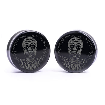 Libra -Tierkreis -plug / Gauge - Saba Wood | Konvexe Doppelaufgeweitet