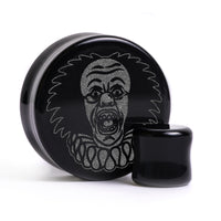Plug / Gauge Pennywise - Verre noir | Face plate double évasé
