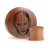 Plug / Gauge Pinhead - Bois de Saba | Convexe double évasé