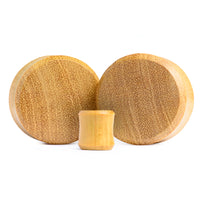 Plug / Gauge d'oreille en bois de jaquier face plate