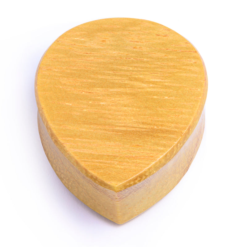 Plug / Gauge d'oreille en bois de jaquier en goutte