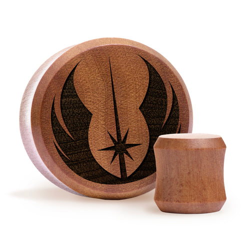 Jedi Order Plug - Saba Wood | Flat Faced Double Flare