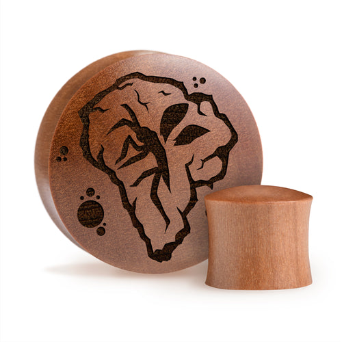 Mosquito Island Plug / Gauge - Saba Wood | Convex Double Flare