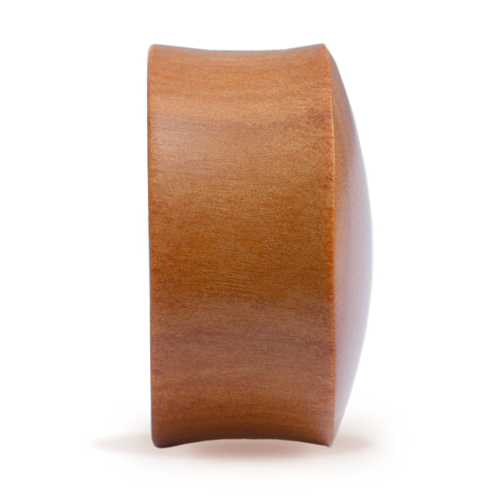 Bad Batch Logo Plug / Gauge - Saba Wood | Konvexe Doppelaufgeweitet