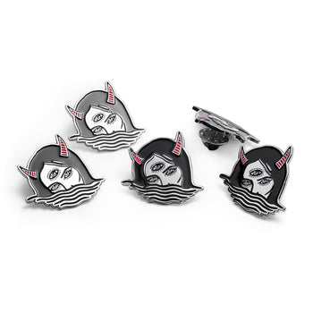 Lurking Devil Pin - Enamel