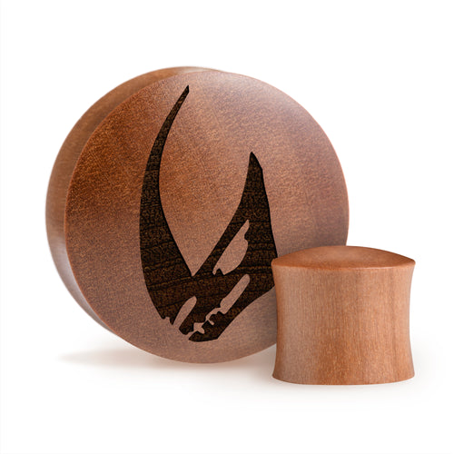 Mudhorn Plug / Gauge - Saba Wood | Convex Double Flare