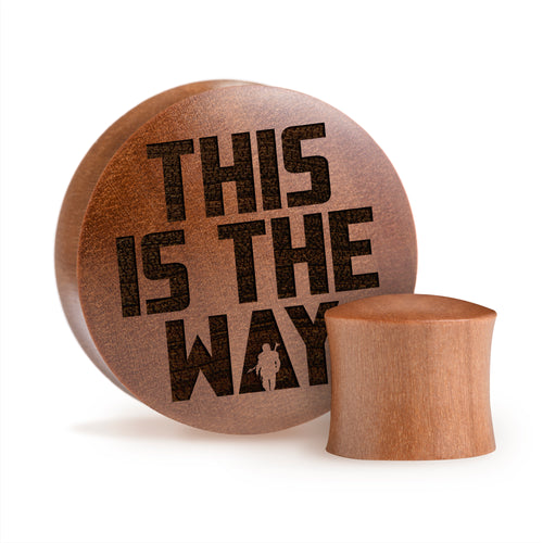 This Is The Way Plug / Gauge - Saba Wood | Convex Double Flare