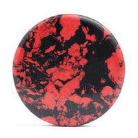 Marble Black & Red Stone Plug / Gauge