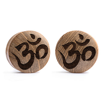 Ohm Plug / Gauge - Teak Wood | Convex Double Flare