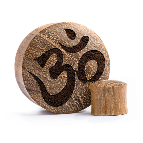 Ohm Plug / Gauge - Teak Wood | Convex Double Flare