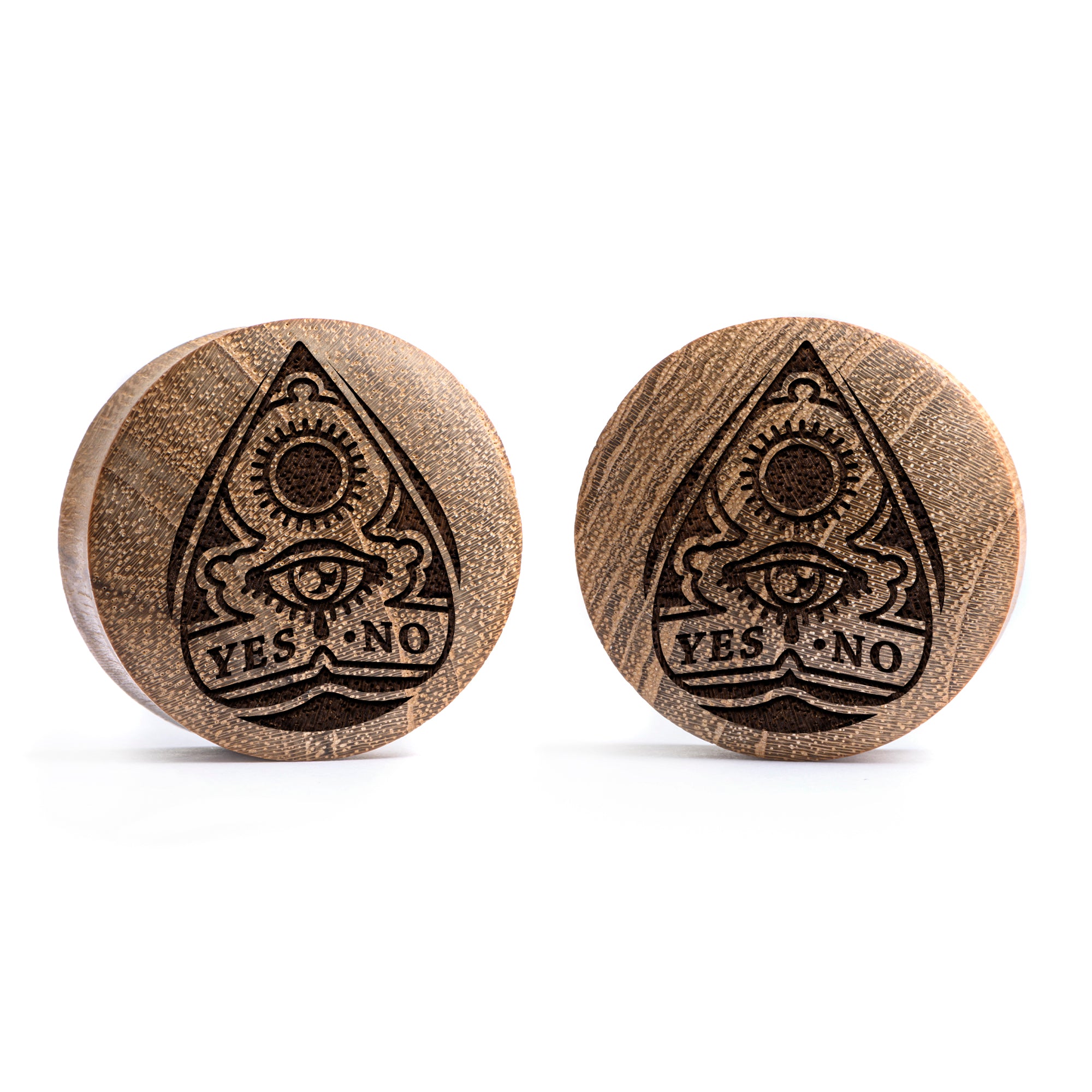 EBONY HEART SHAPED ENGRAVED