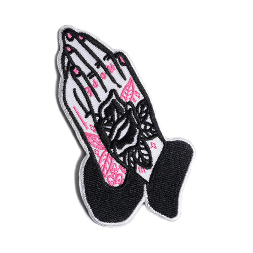 cool old school Praying Hands Patch