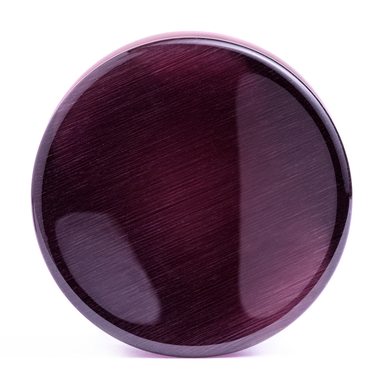 Plug en verre œil de chat violet / jauge