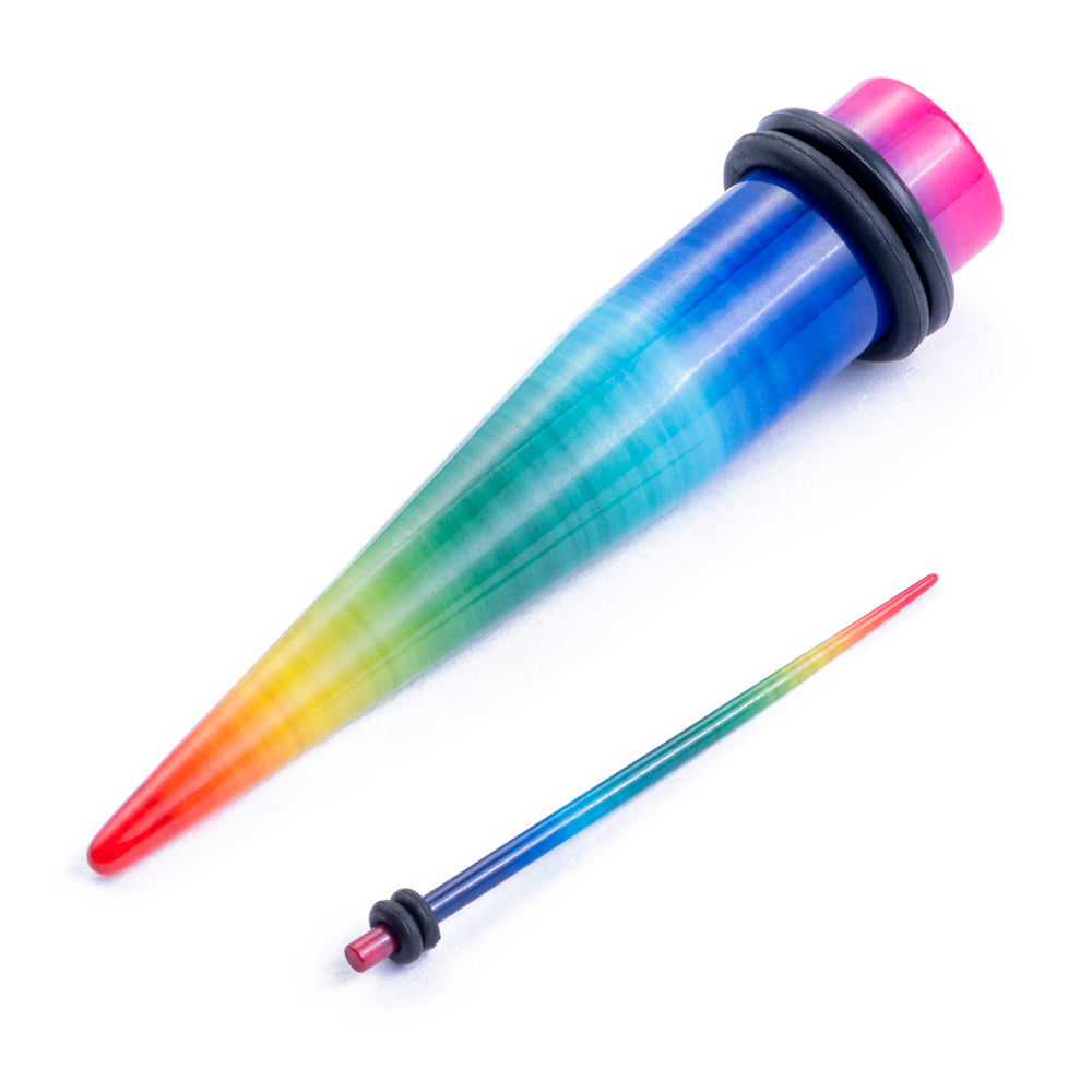 Ein einzelner Regenbogenverjünger zum Dehnen in Größen 1,6 mm bis 10 mm