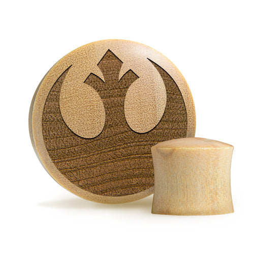 Rebel Alliance Plug - Crocodile Wood | Convex Double Flare