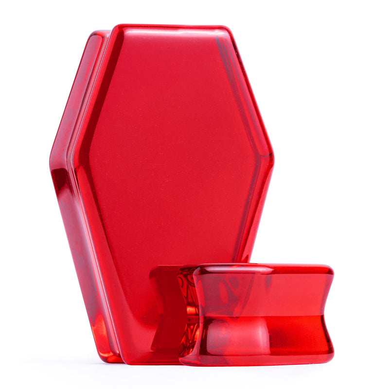 Plug / Gauge Cercueil rouge