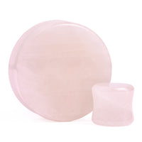 Rose Quartz Stone Plug / Gauge