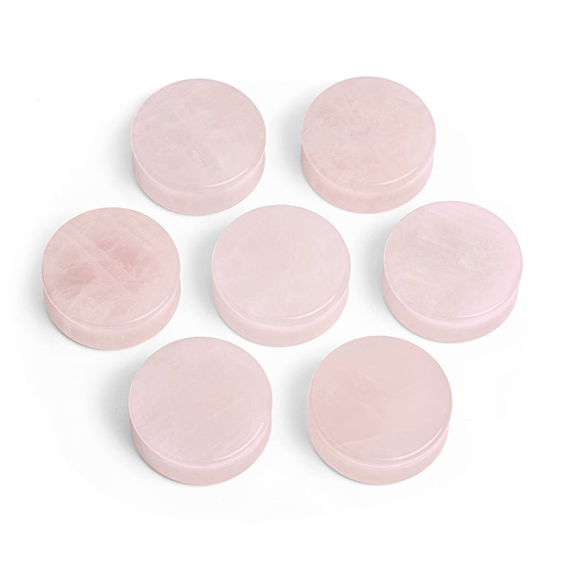 Rose Quartz Stone Plug / Gauge