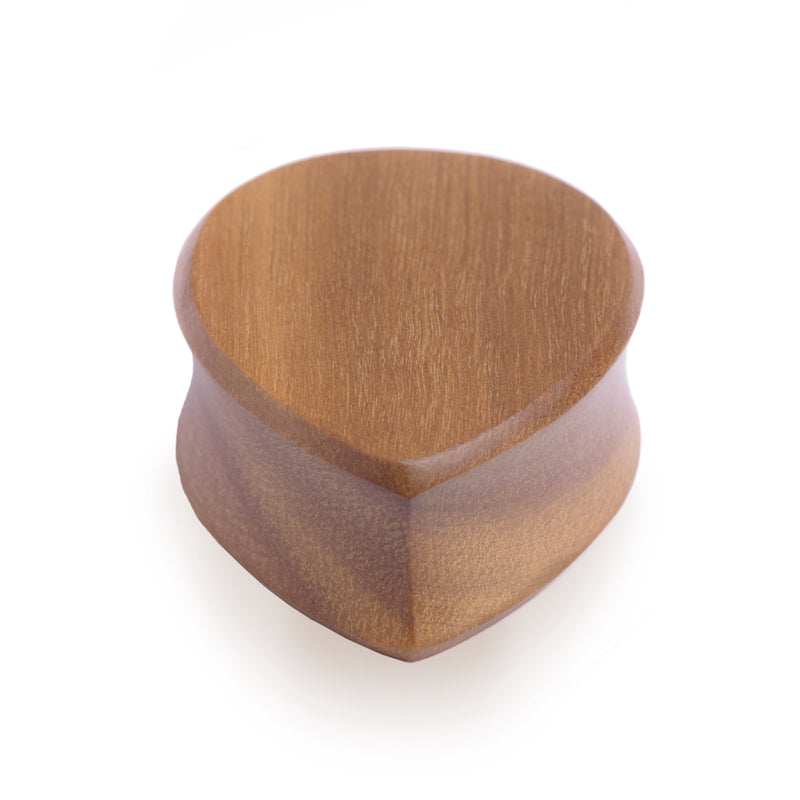 Brown Saba Wood Teardrop Plug / Gauge en bois marron