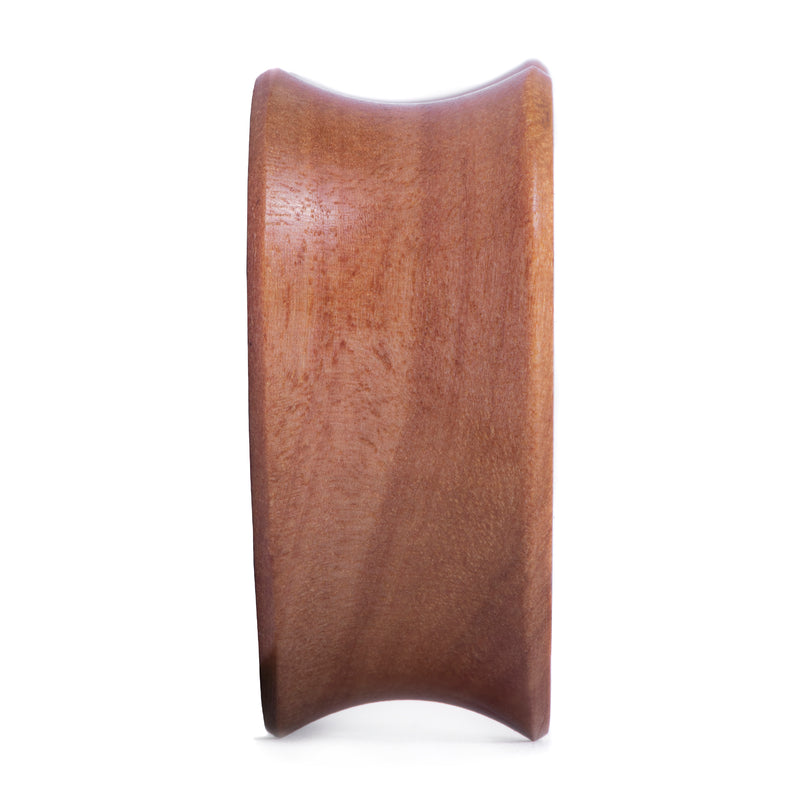 Plug / Gauge d'oreille en bois de Saba en forme de cœur