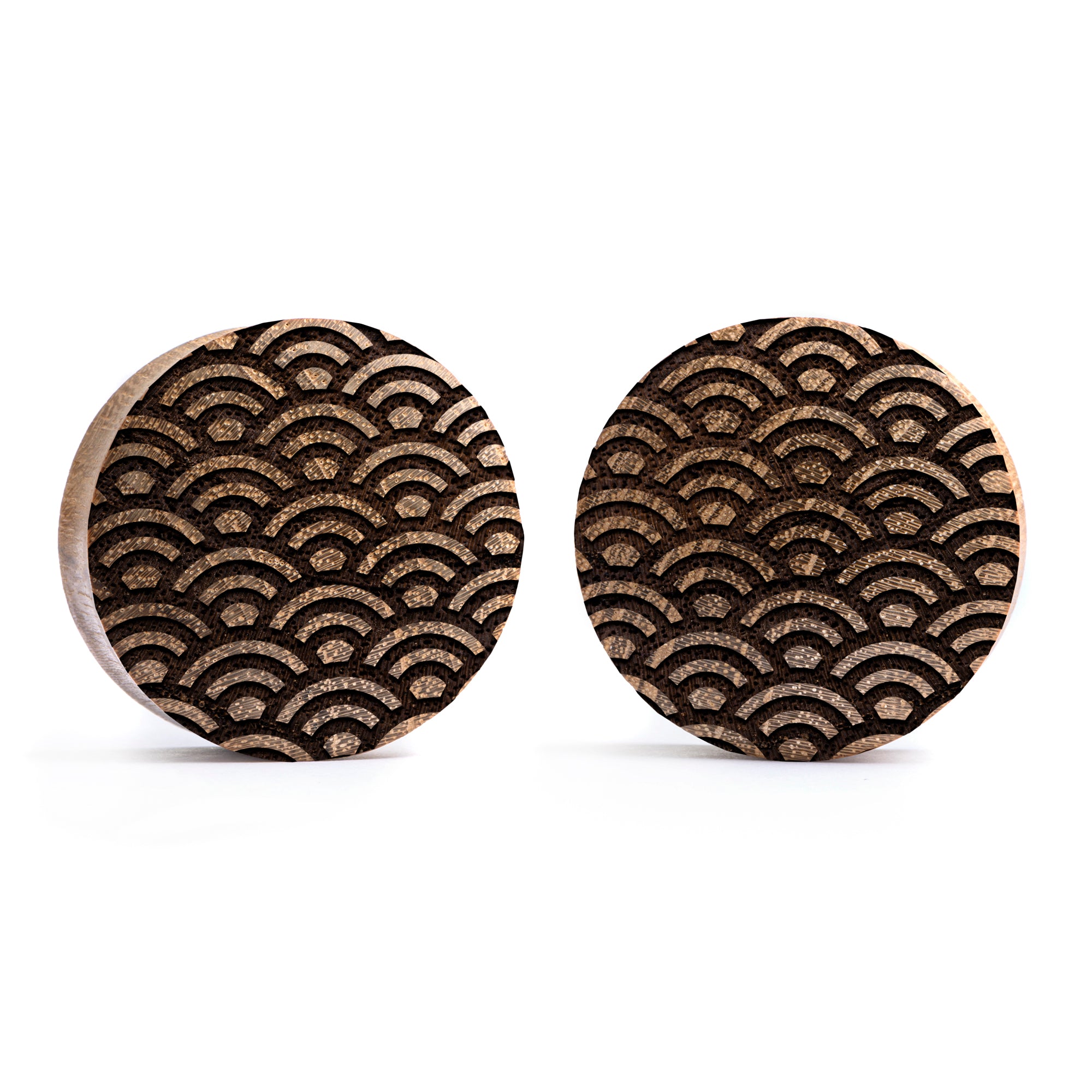 EBONY HEART SHAPED ENGRAVED