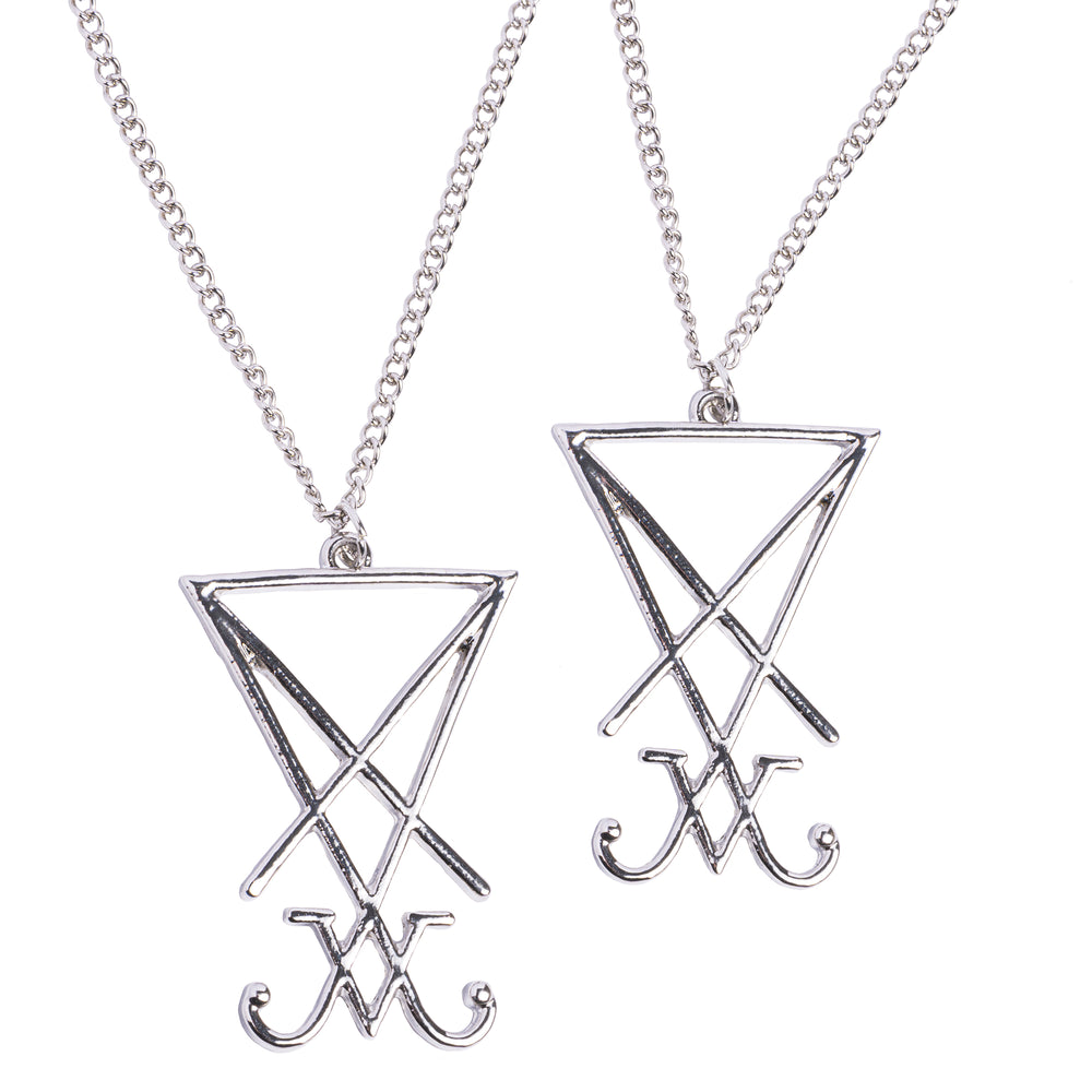 Sigil Of Lucifer Necklace - Silver Sigil Necklace